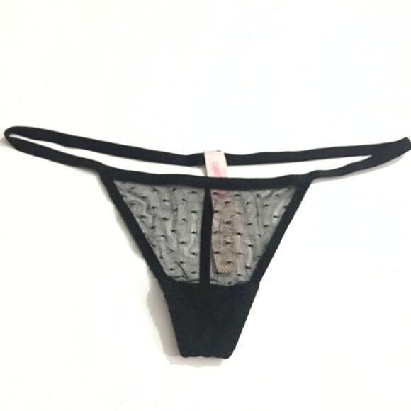 Victoria's Secret RARE Hard to find Sheer Mesh Thong Panty One Size fits all - Picture 2 of 8